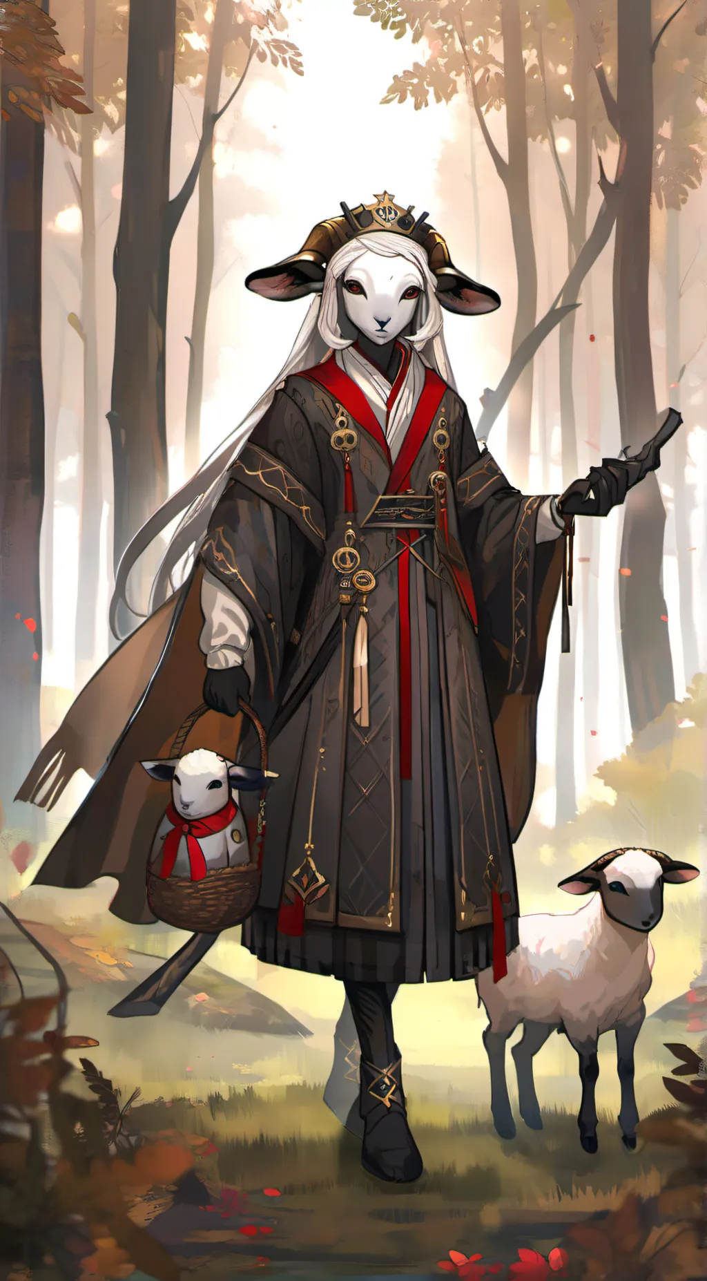 ai character: the lamb background