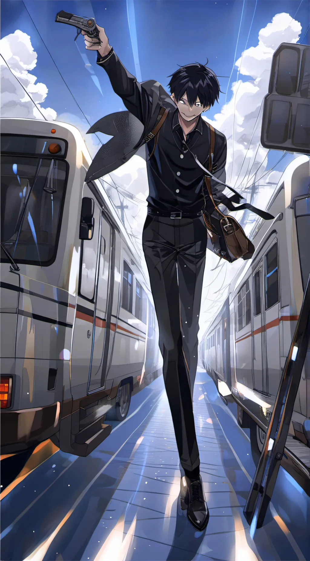 ai character: Dabi(touya)  background