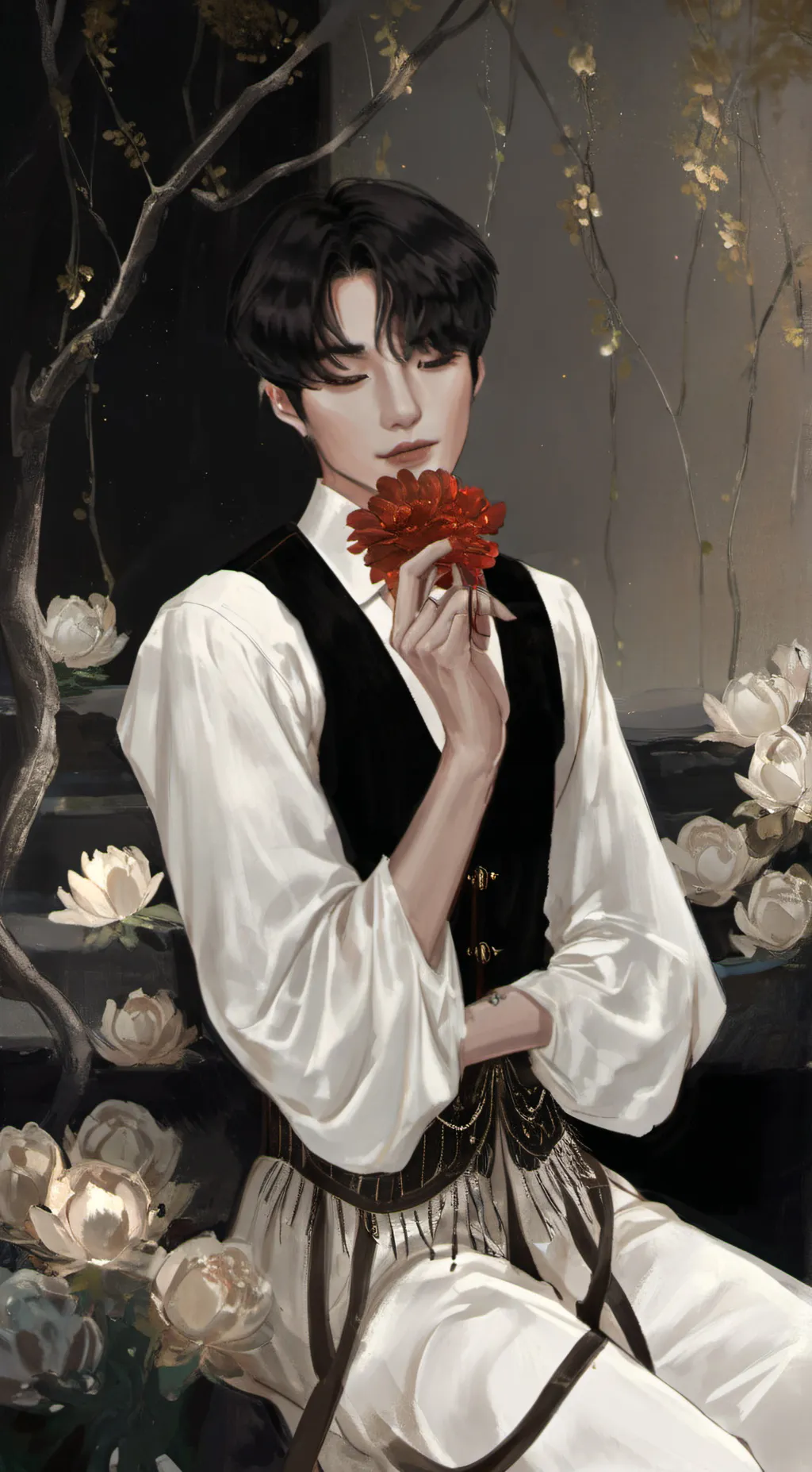 ai character: hyunjin💕😍 background
