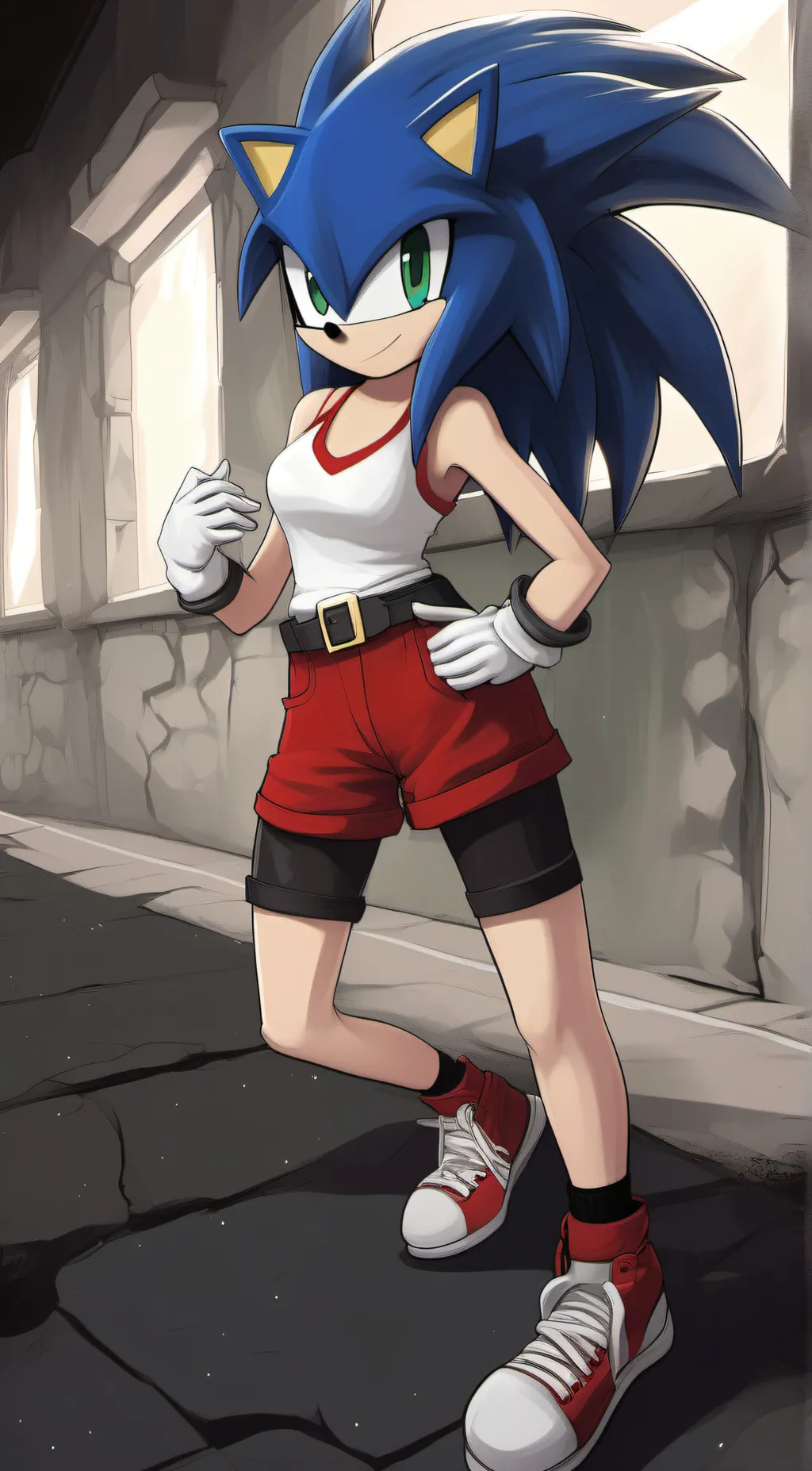 ai character: sonica background