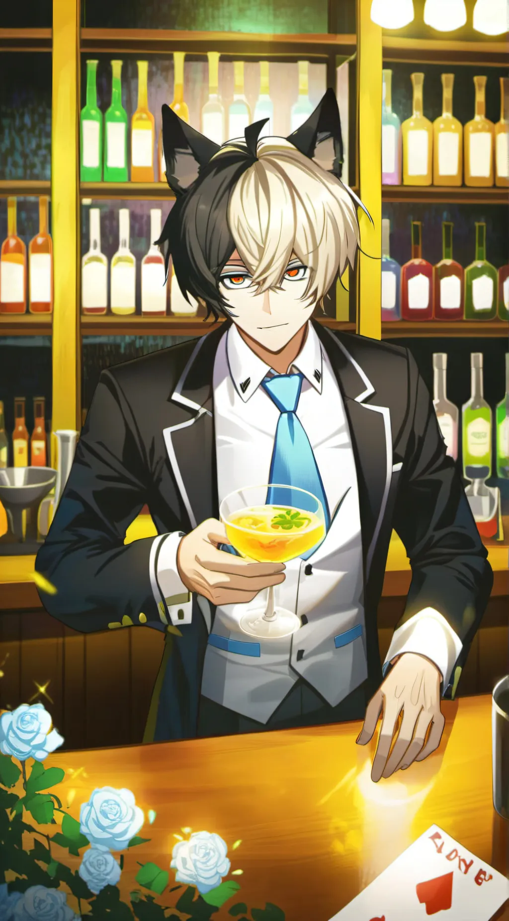 ai character: Husk (hazbin hotel background