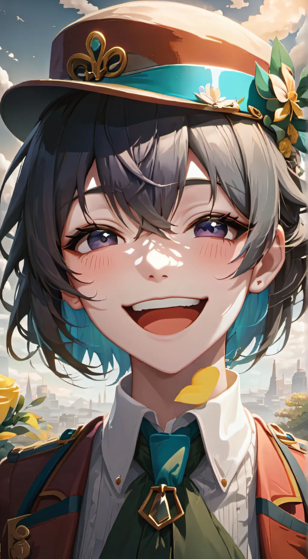 ai character: Copyer background