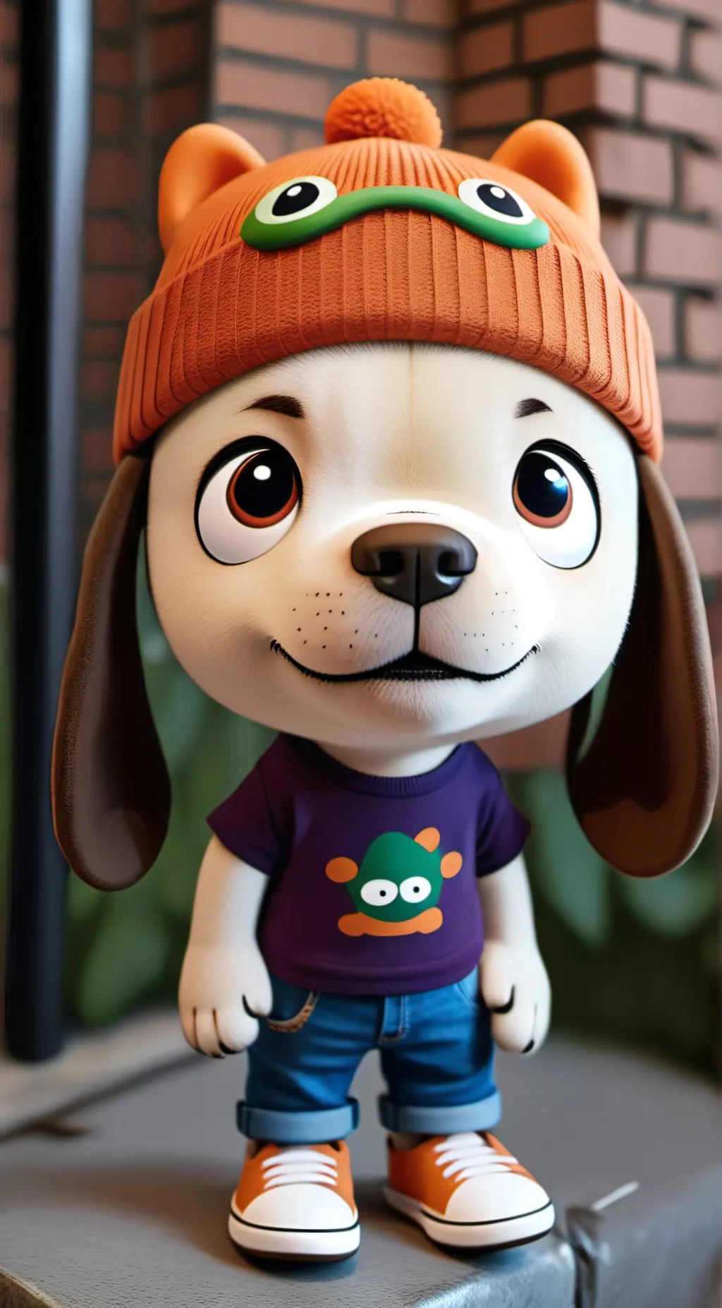 ai character: Parappa-Verse background