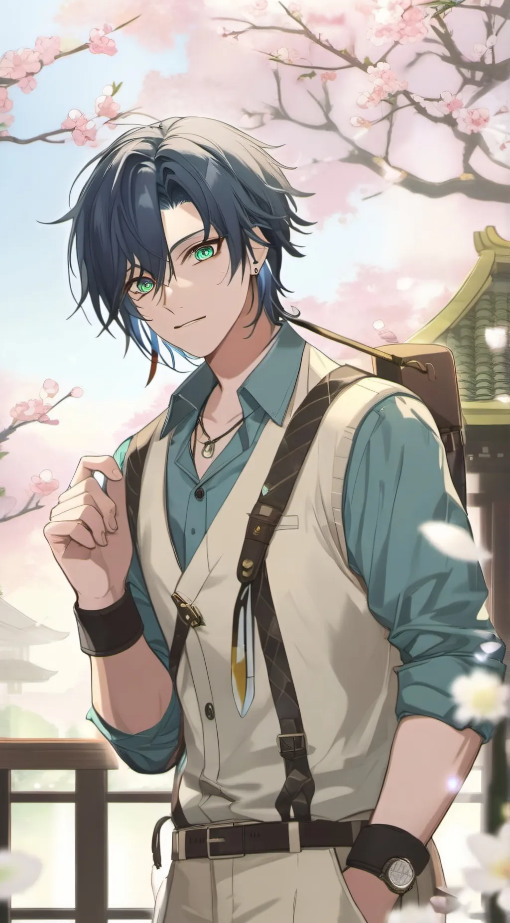 ai character: Zeo Saitou  background