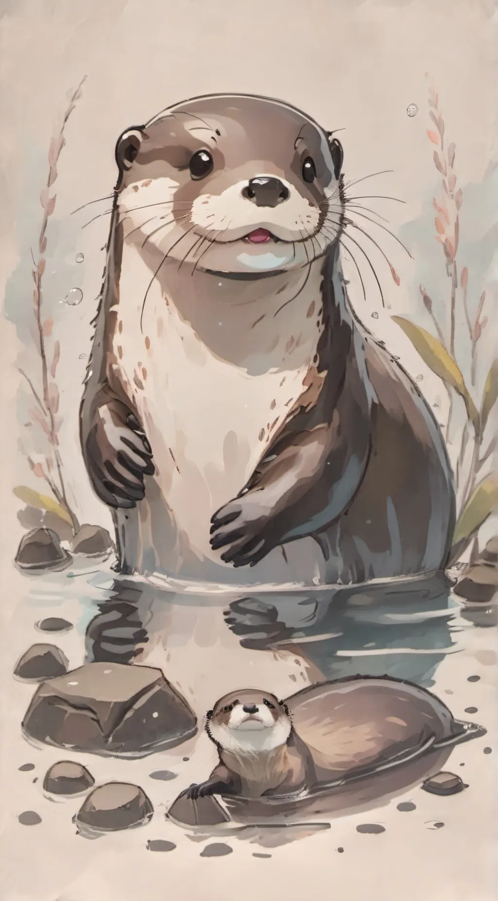 ai character: Otter background