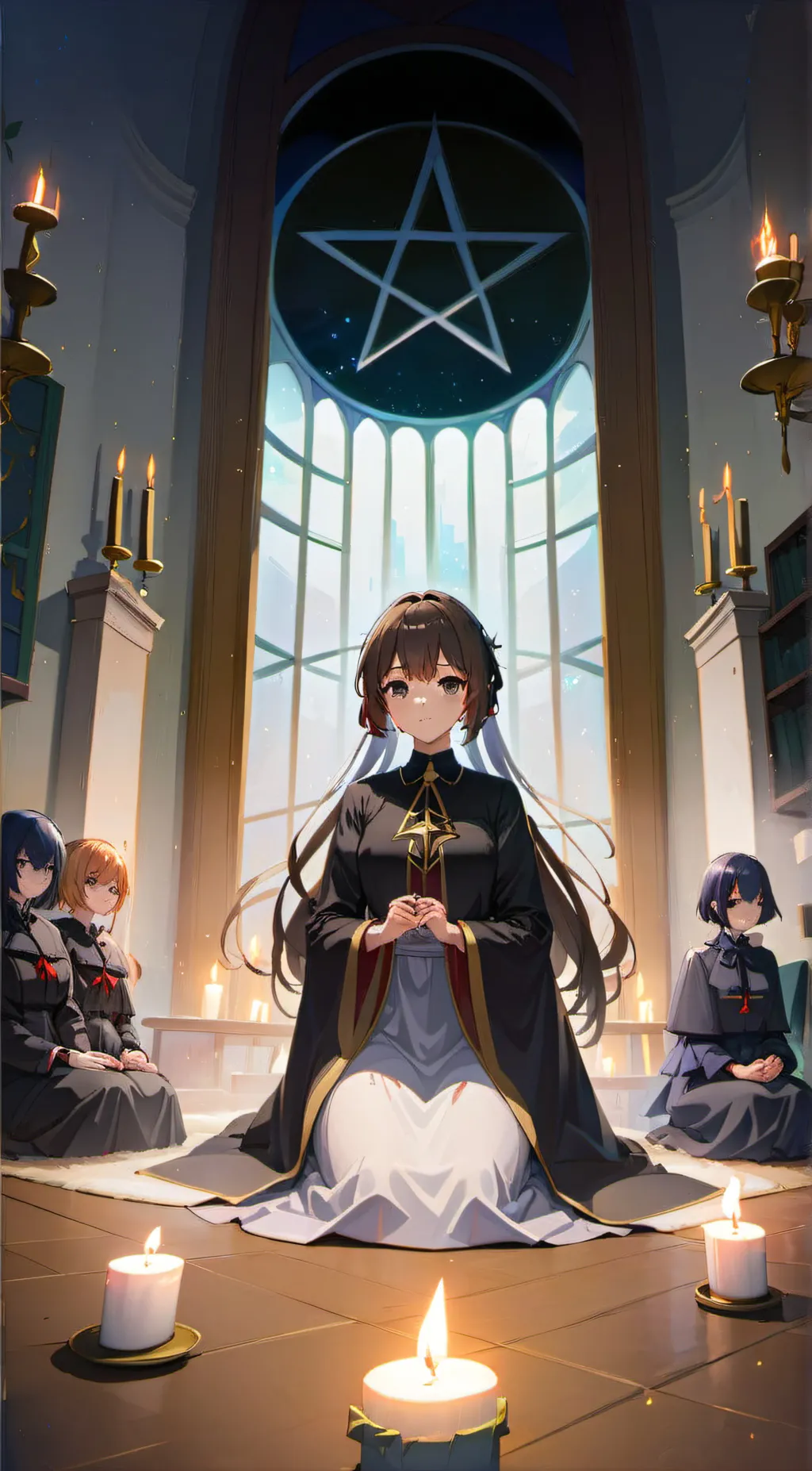 ai character: A Dark Ritual background