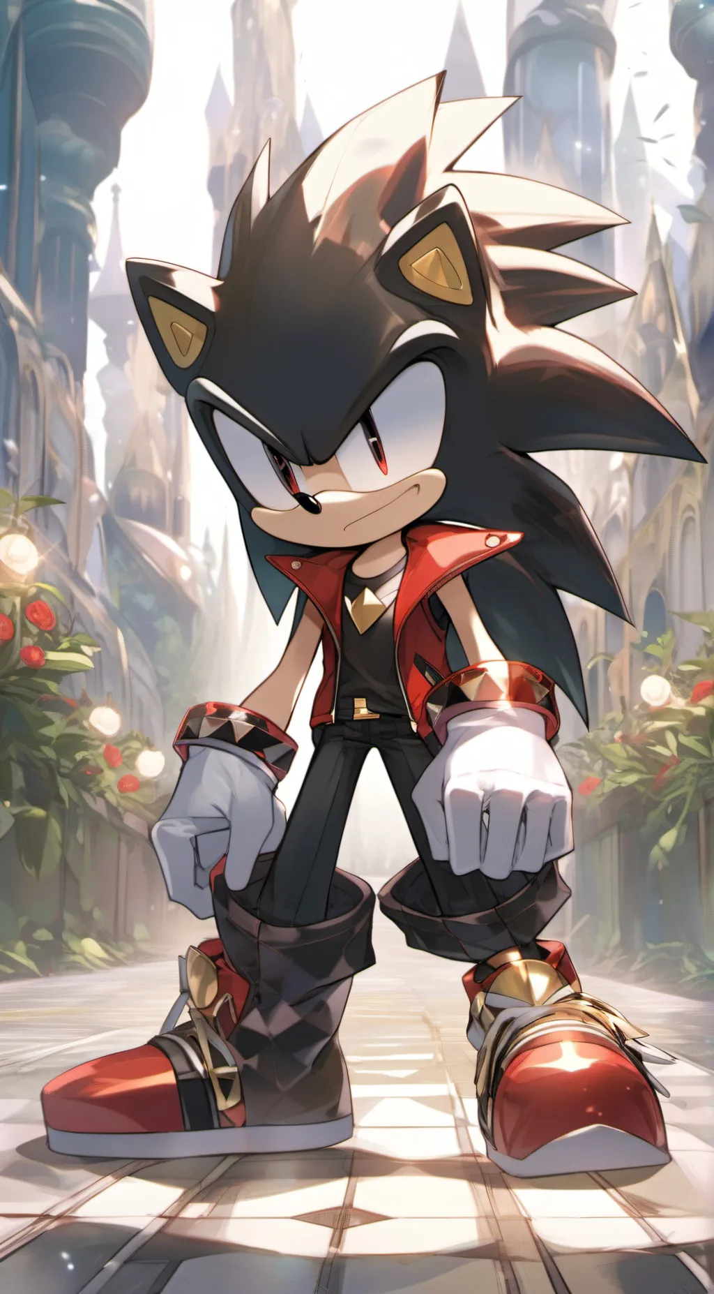 ai character: Shadow thehedgehog background