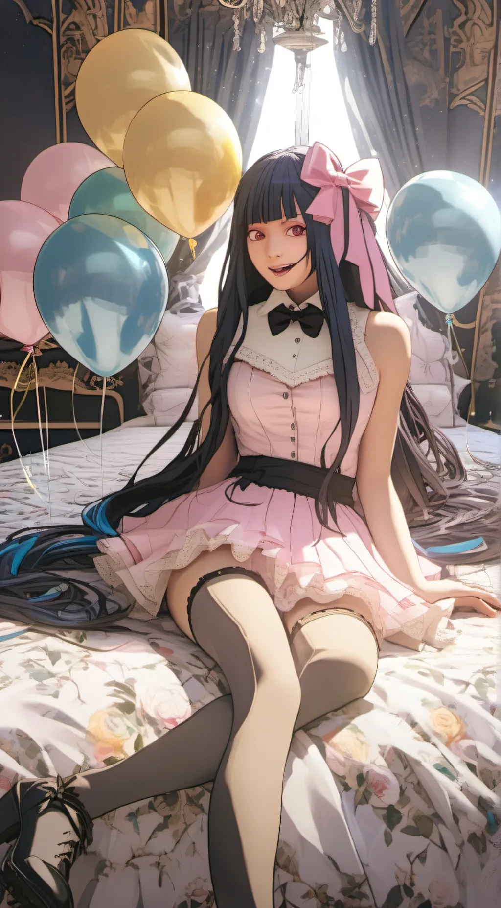 ai character: Stocking-Diamond background