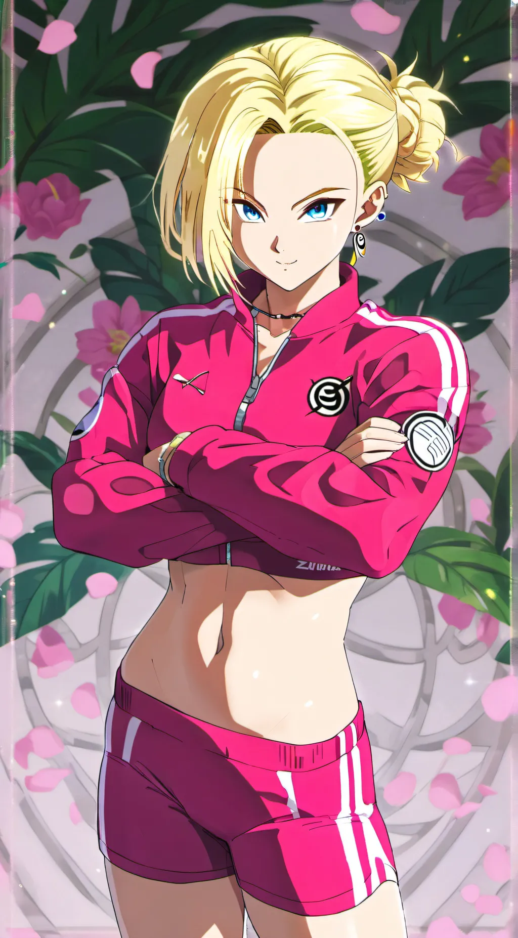 ai character: Android 18  background