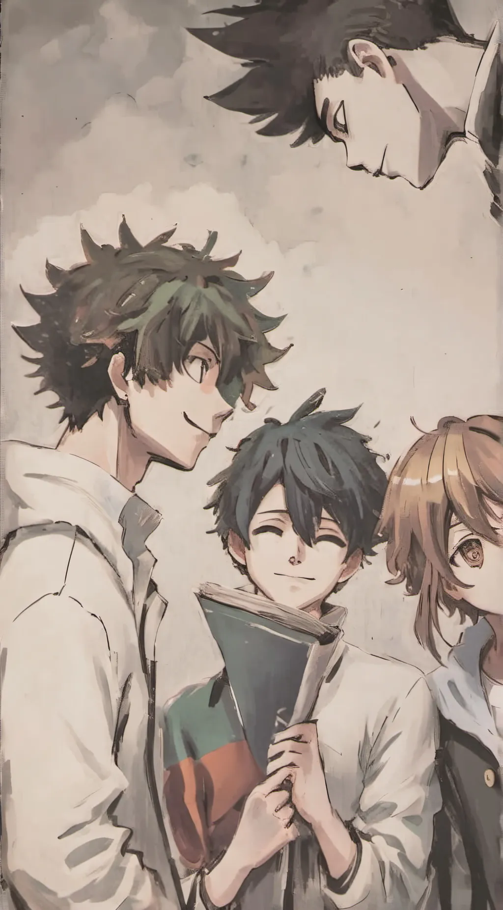 ai character: MHA SLEEPOVER!!! background