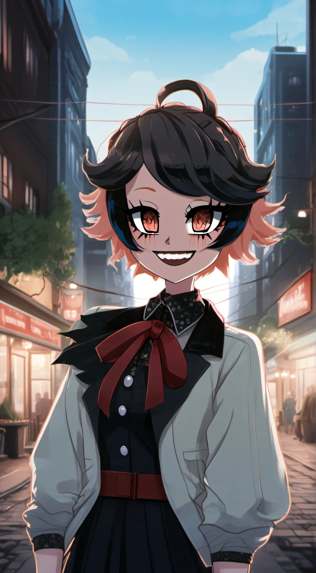 ai character: Alley background