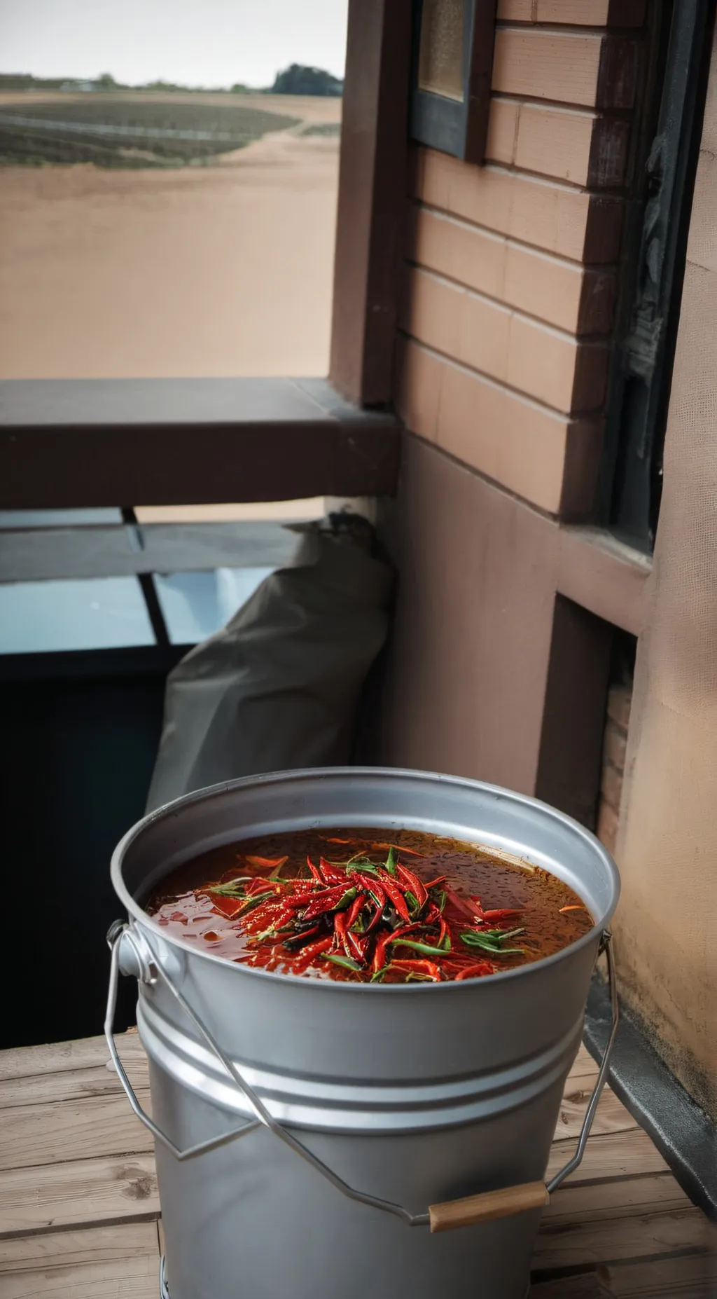 ai character: Spicy oil background