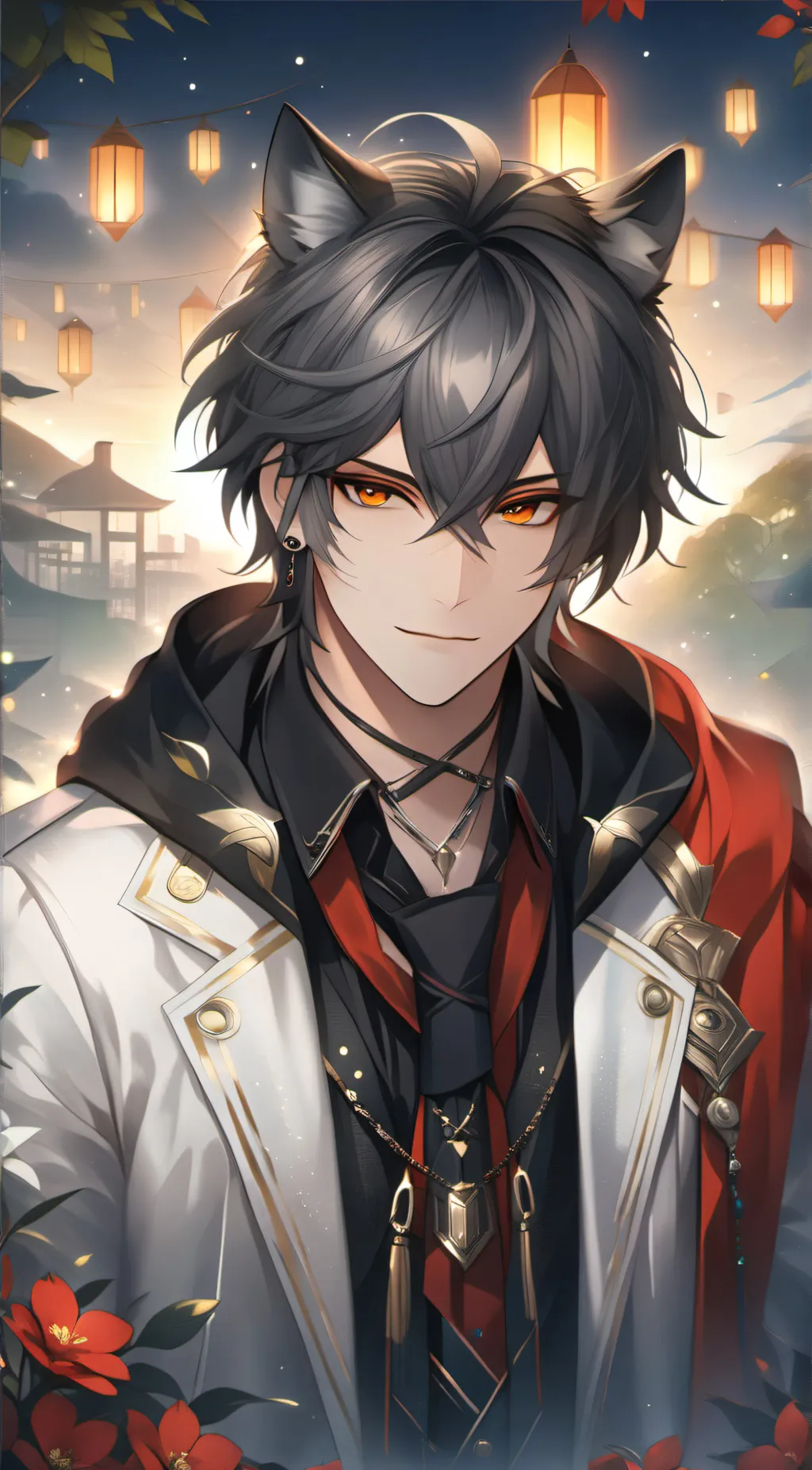 ai character: Aaron🩸🐺 background