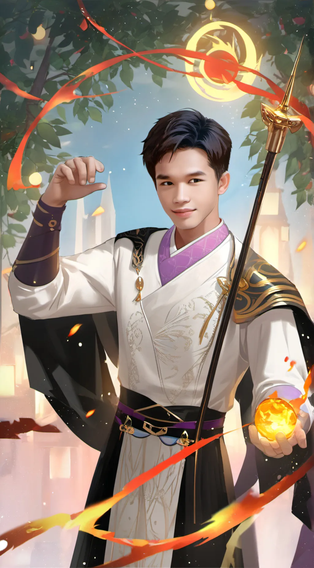 ai character: FireFist HIEI background