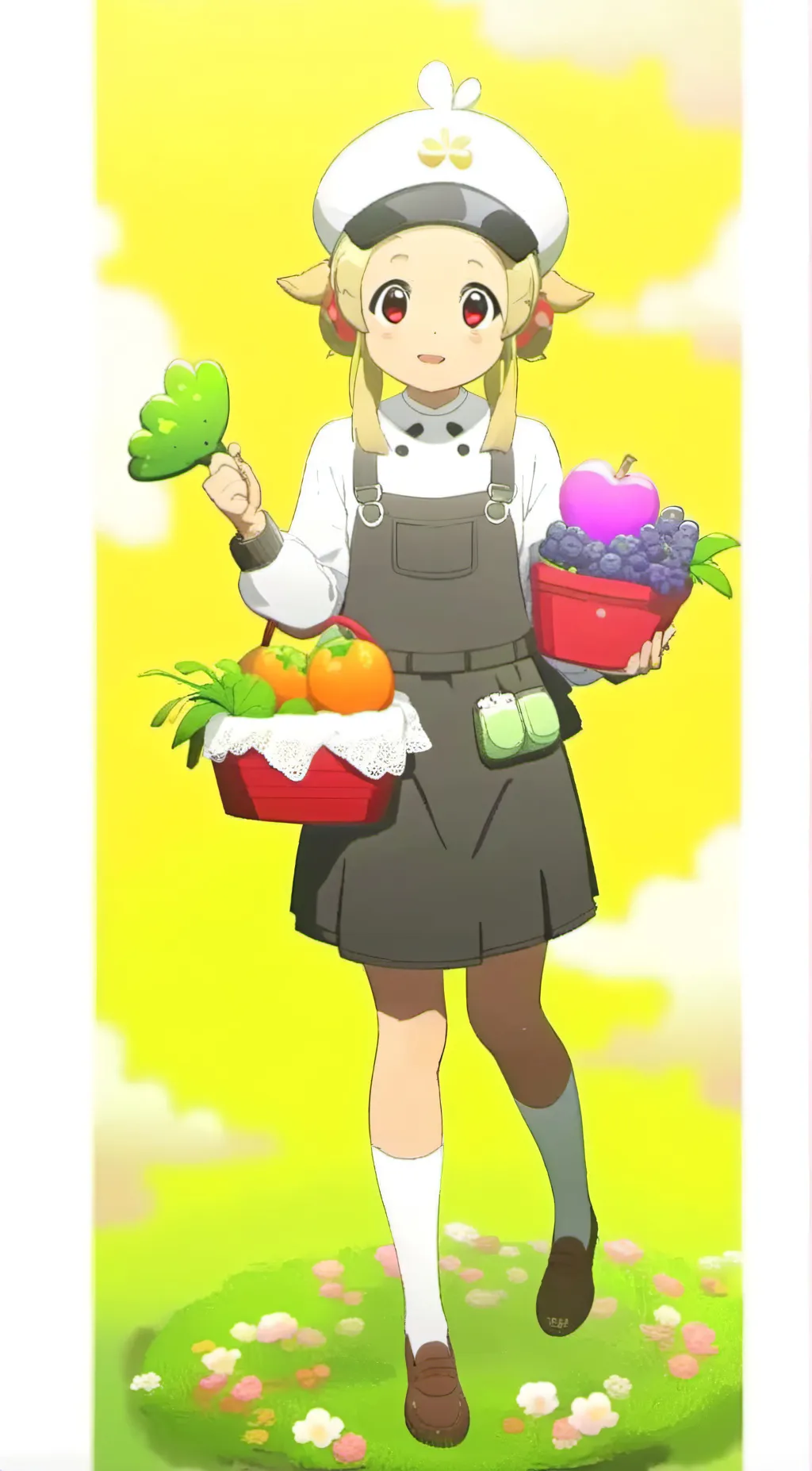 ai character: sun shine  background