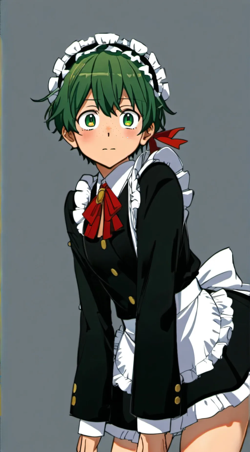 ai character: Maid Deku background