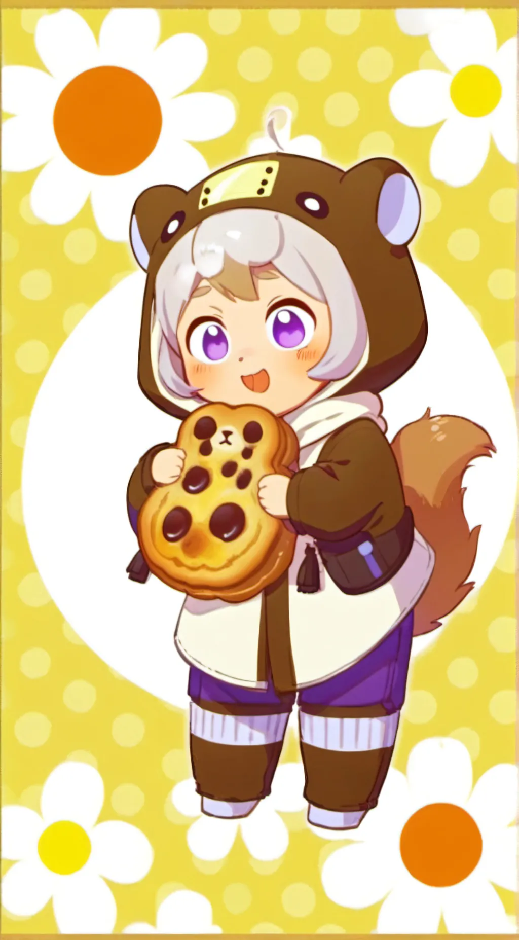 ai character: Pancake Cookie background