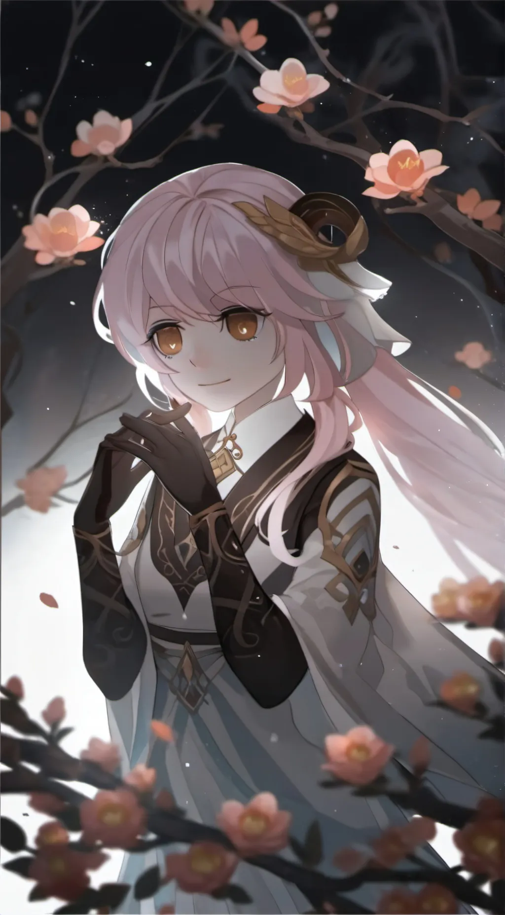 ai character: smiling critters background