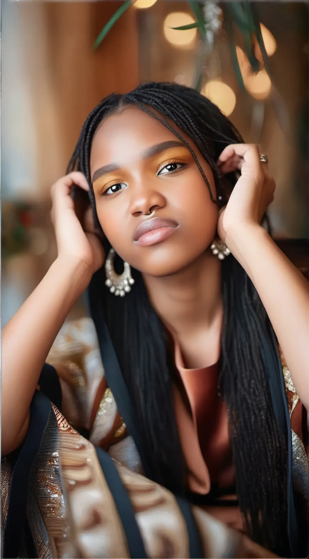 ai character: Kourtney  background