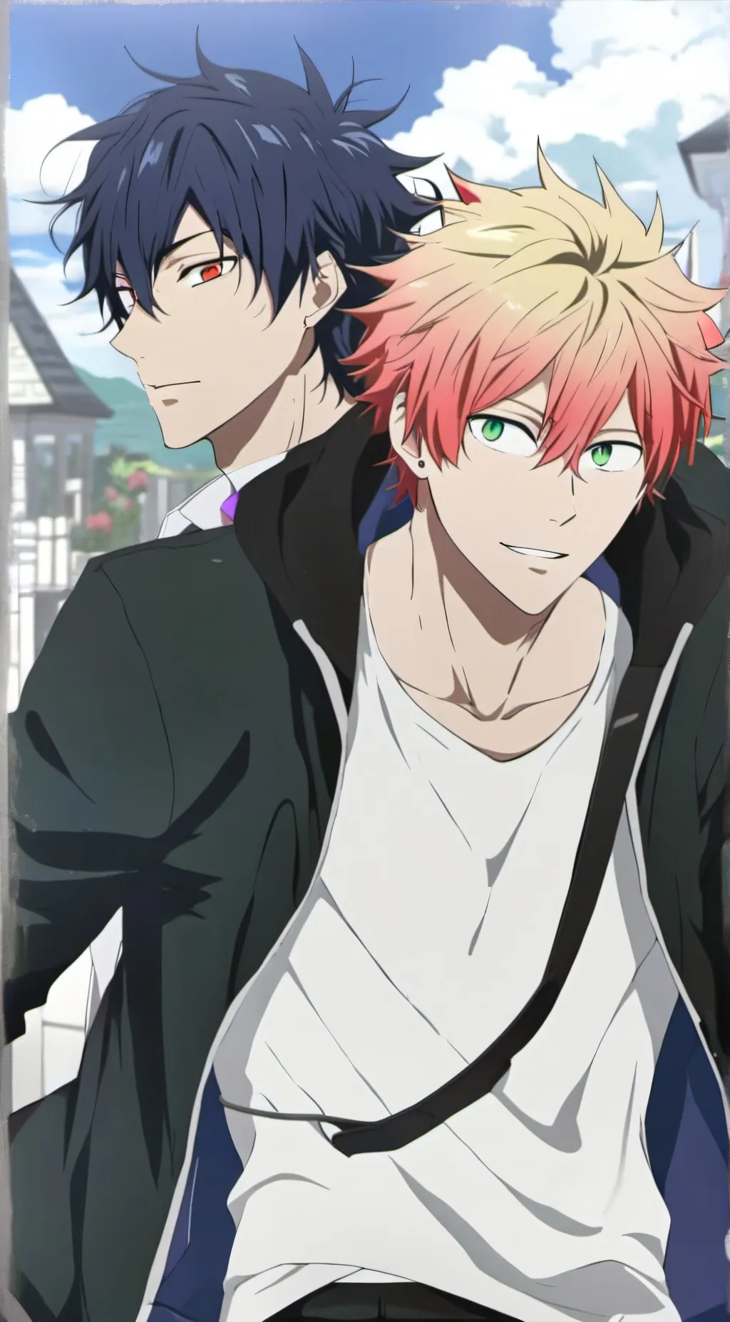 ai character: Dimitri & Kenji  background