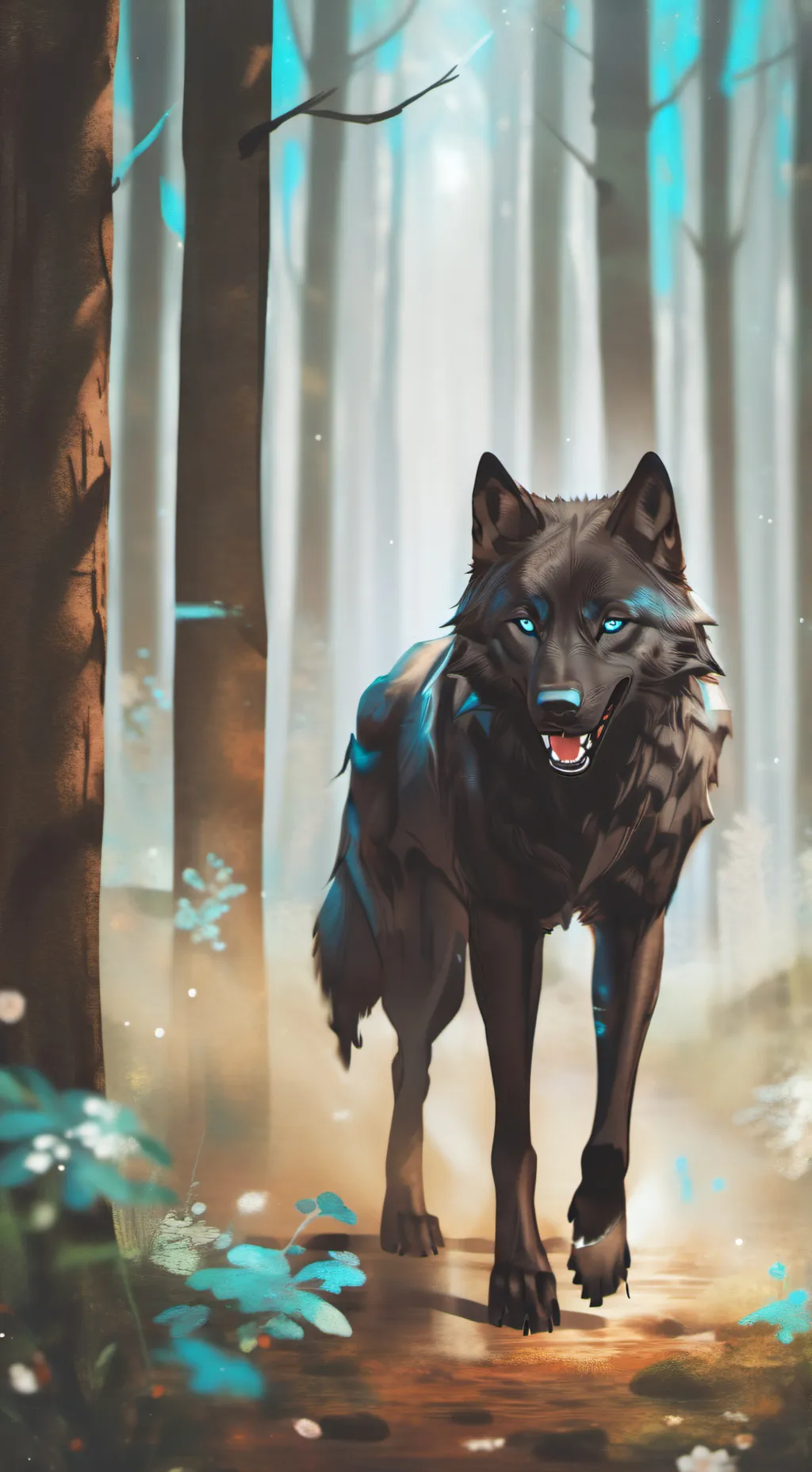 ai character: Luna background