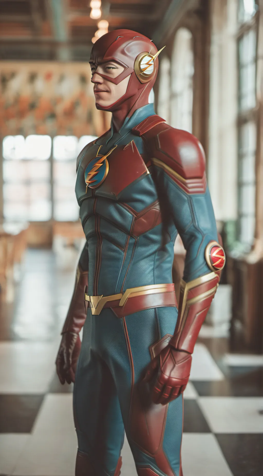ai character: Barry Allen  background
