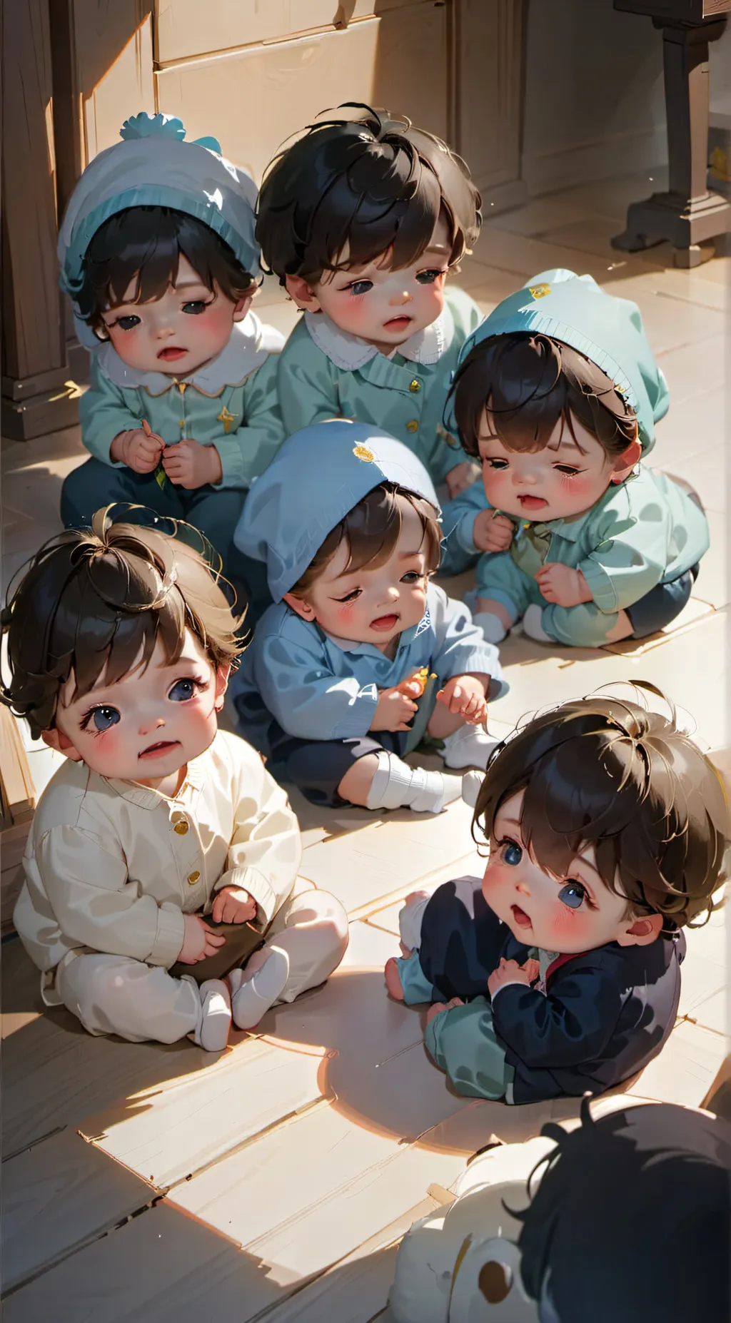 ai character: Ur Babies  background