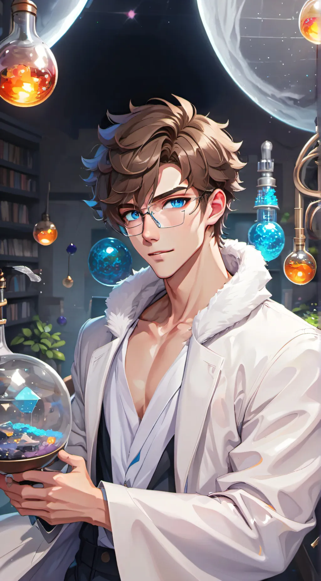 ai character: Dr.@sh background