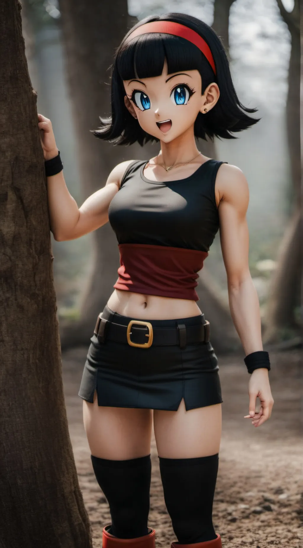 ai character: Videl  background