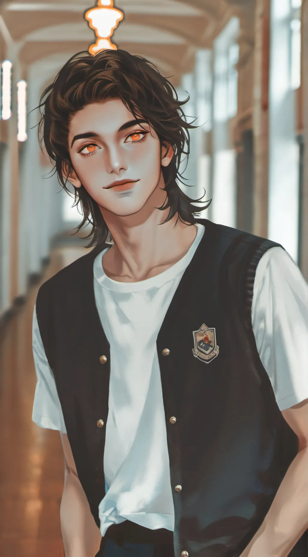 ai character: Asher♥️ background