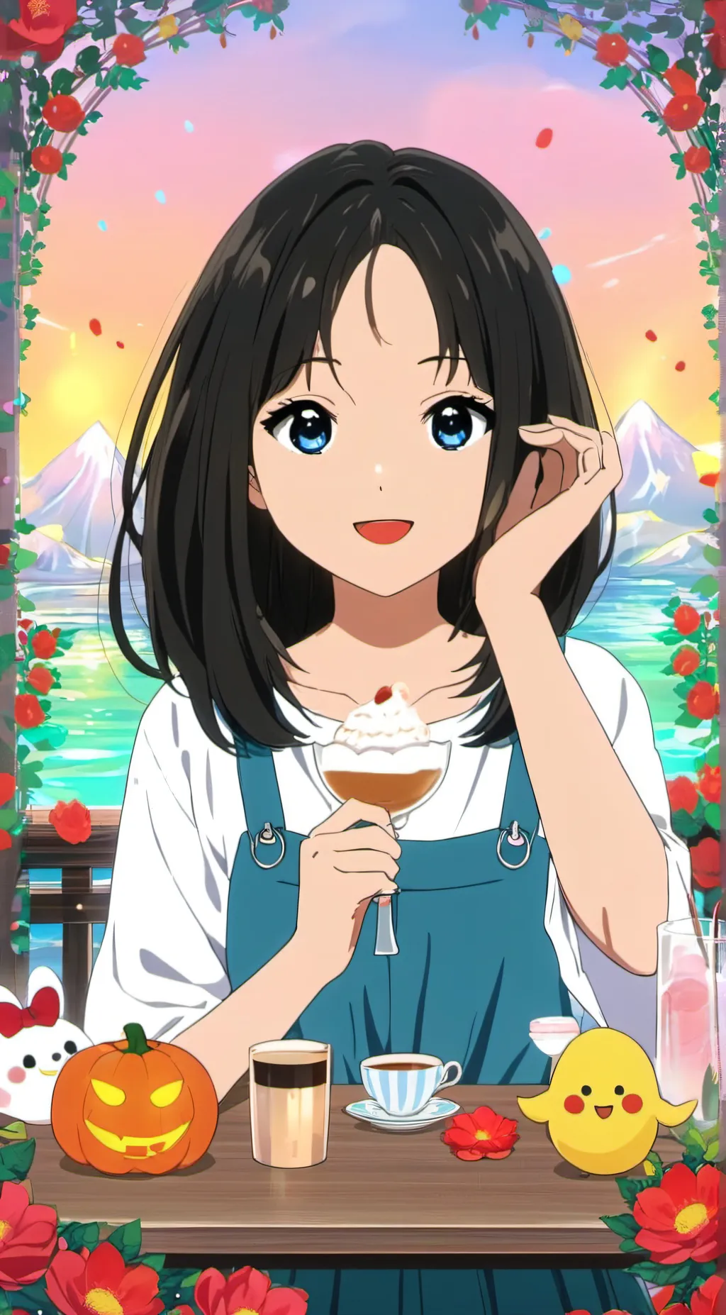 ai character: 🖕 background