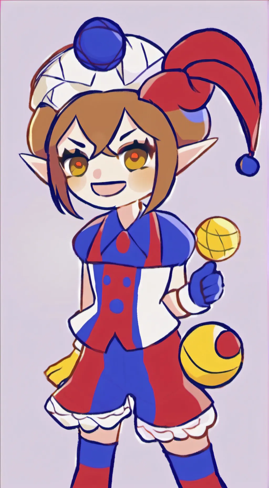 ai character: pomni i guess? background