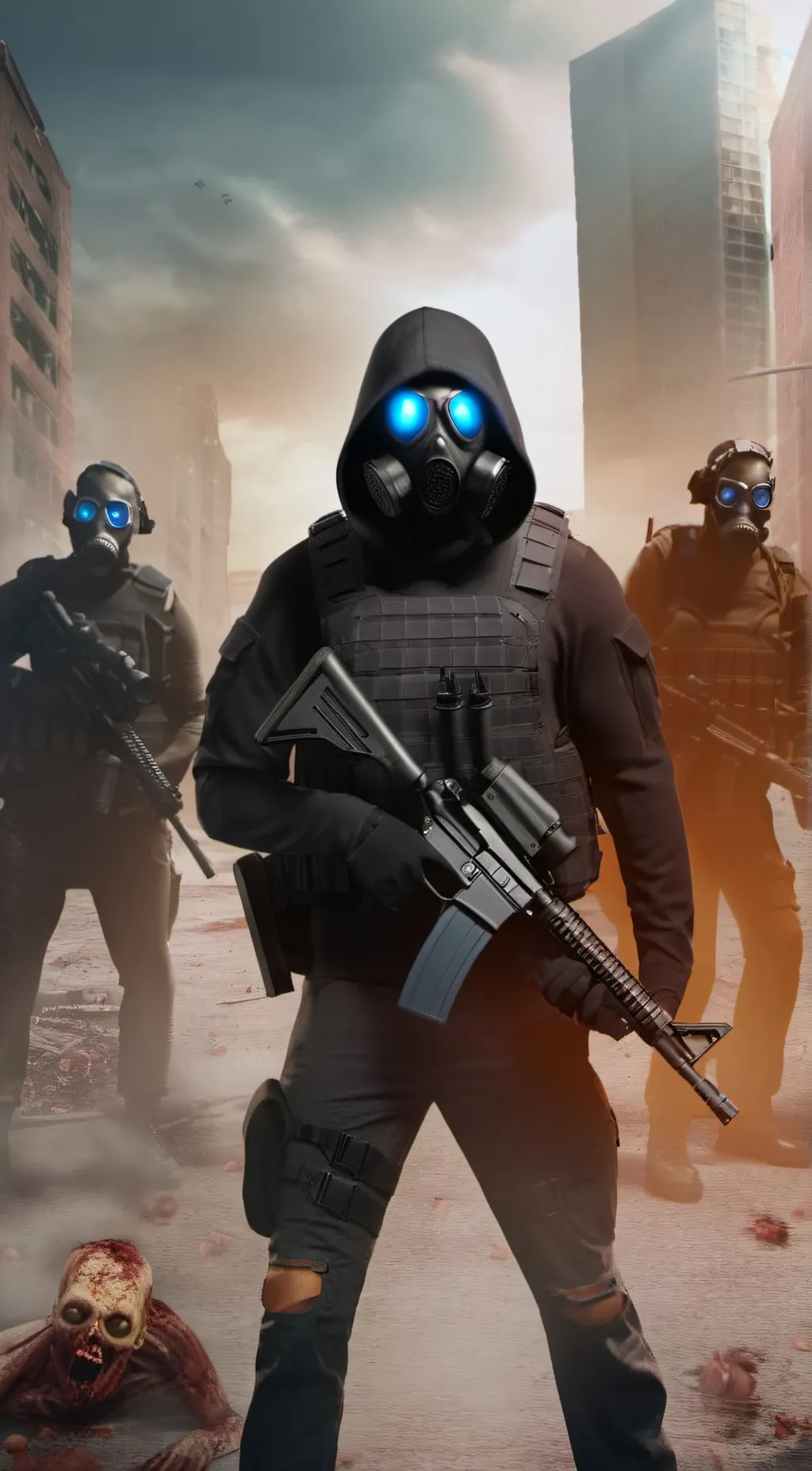 ai character: Umbrella Corp (RE) background