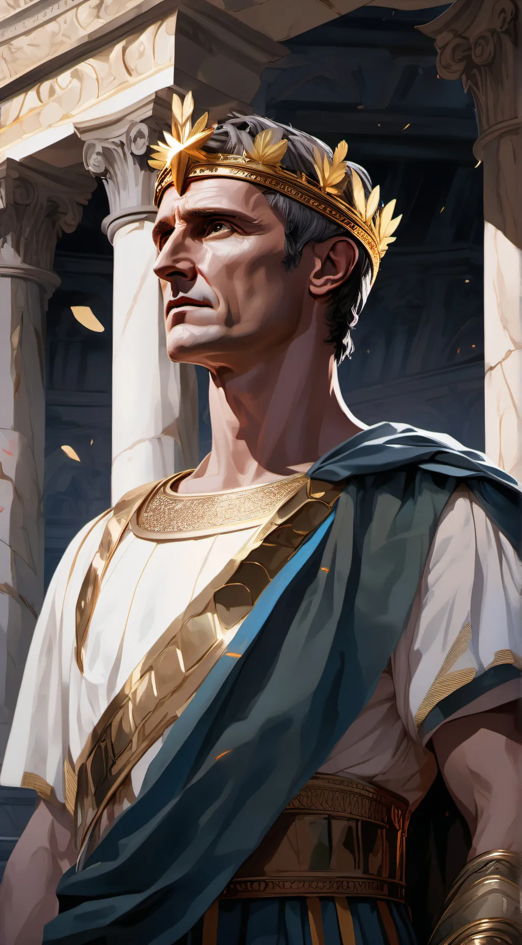 ai character: Julius Caesar background