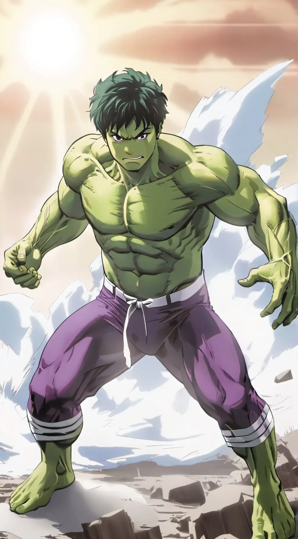 ai character: Hulk (Hiro T.) background