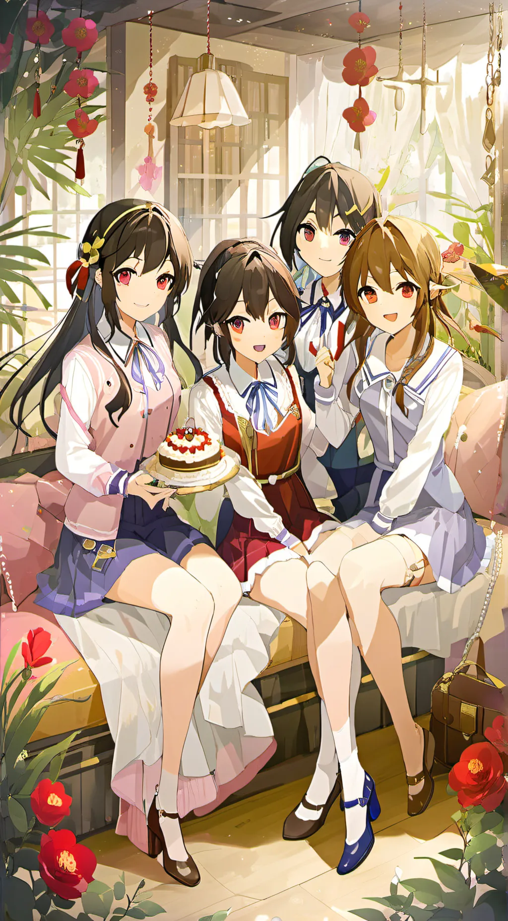 ai character: Girls Group background