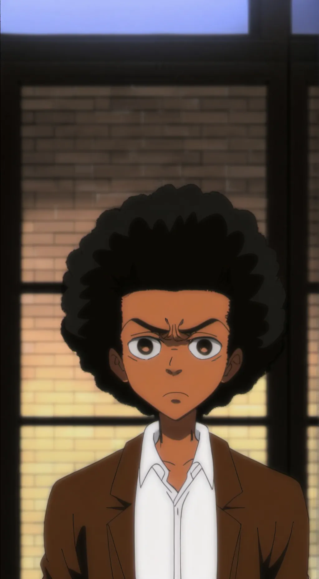 ai character: Huey Freeman  background