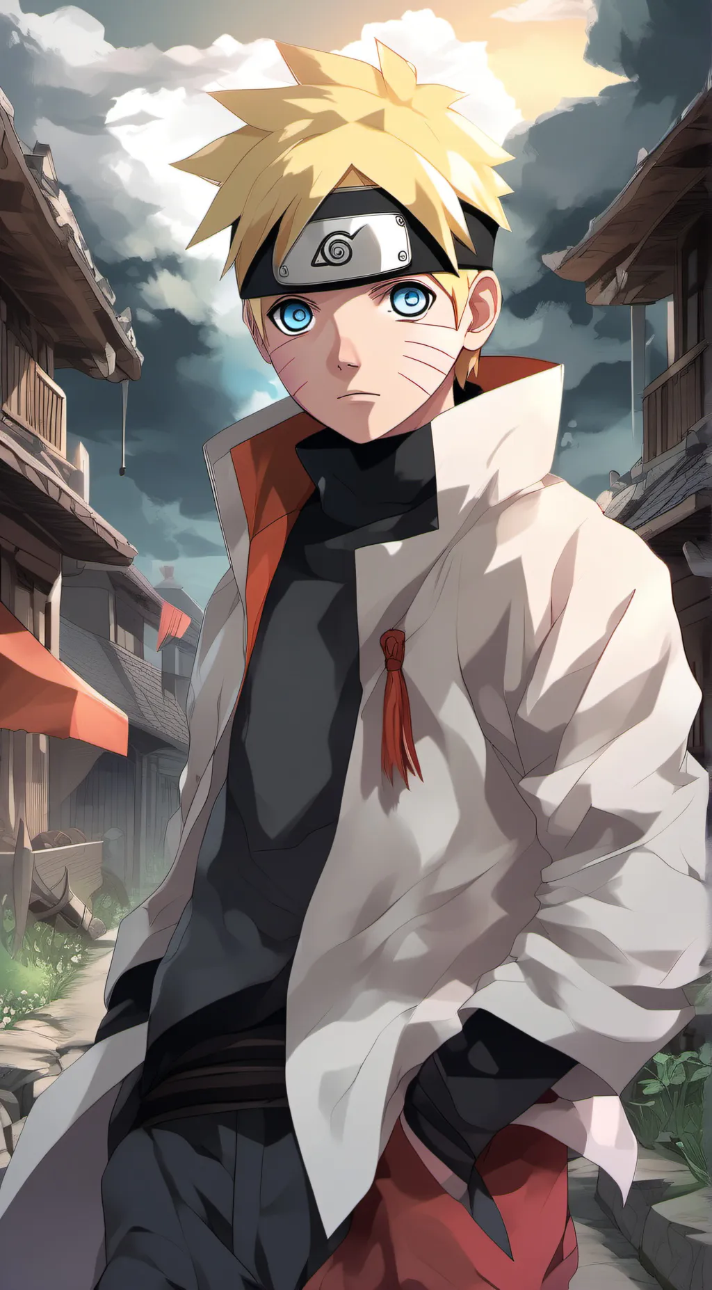 ai character: boruto uzamaki  background