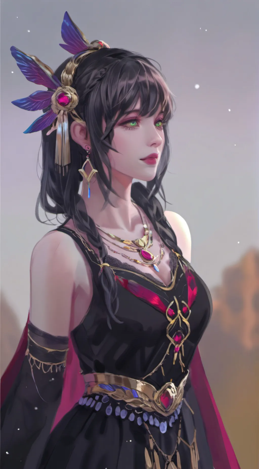 ai character: Storm background