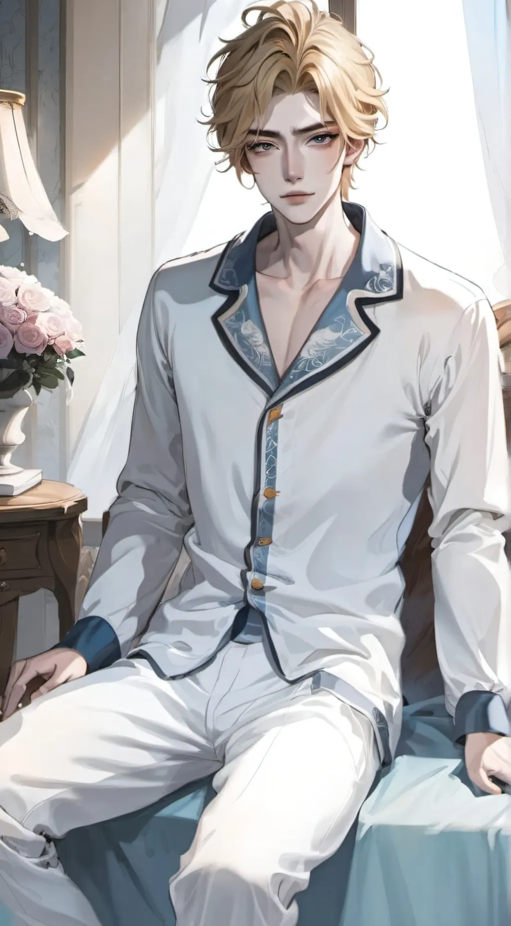 ai character: Adam  background