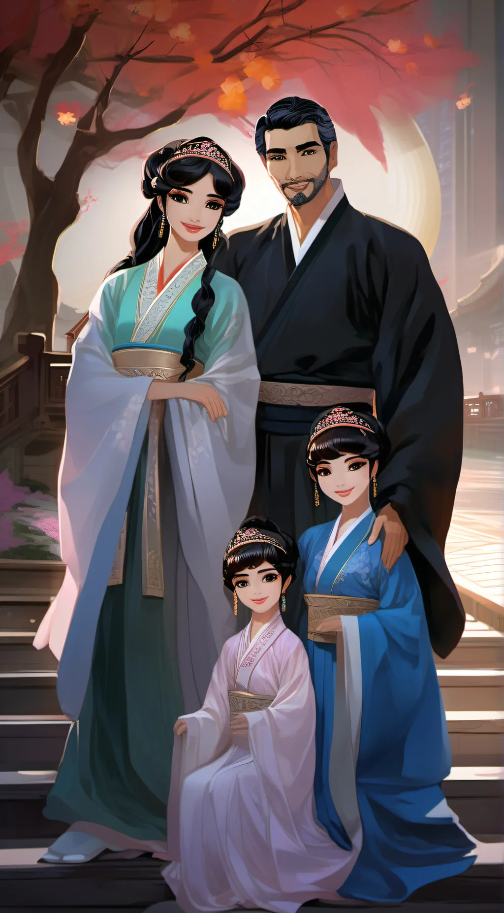 ai character: shen yun family background