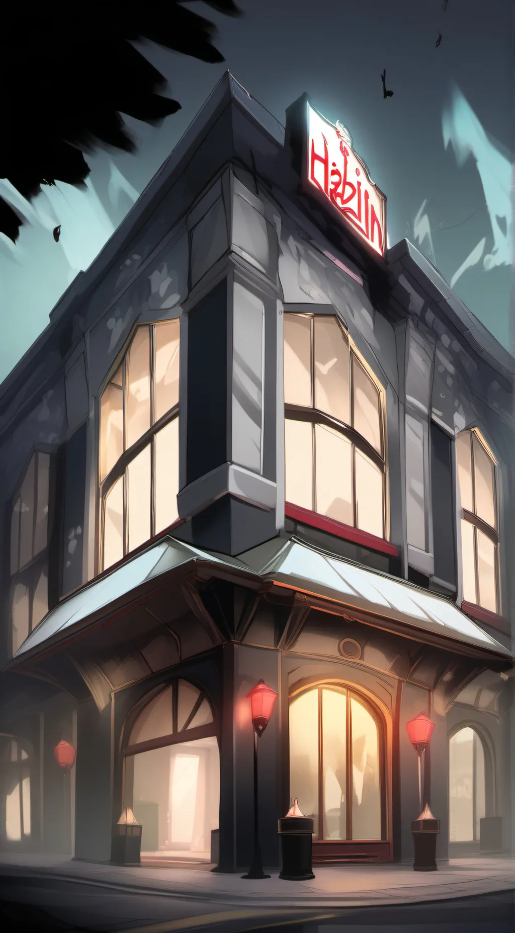 ai character: Hazbin hotel. background