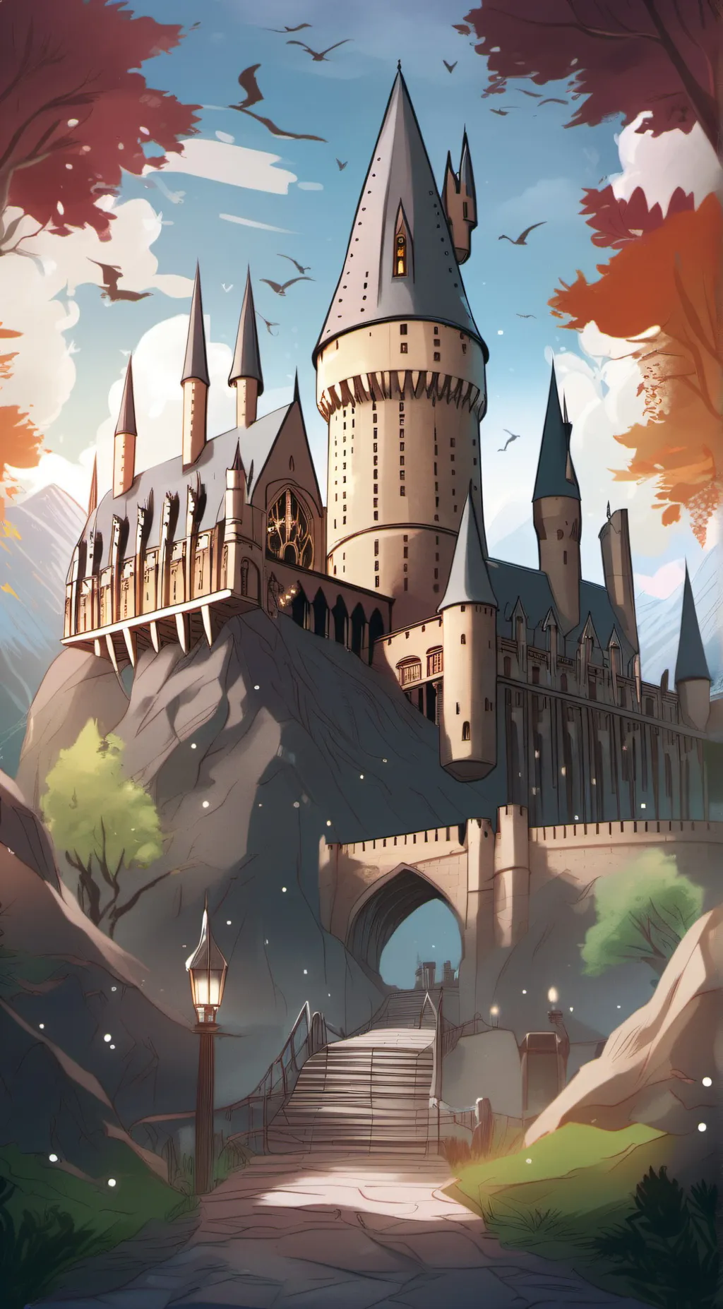 ai character: Hogwarts boys background