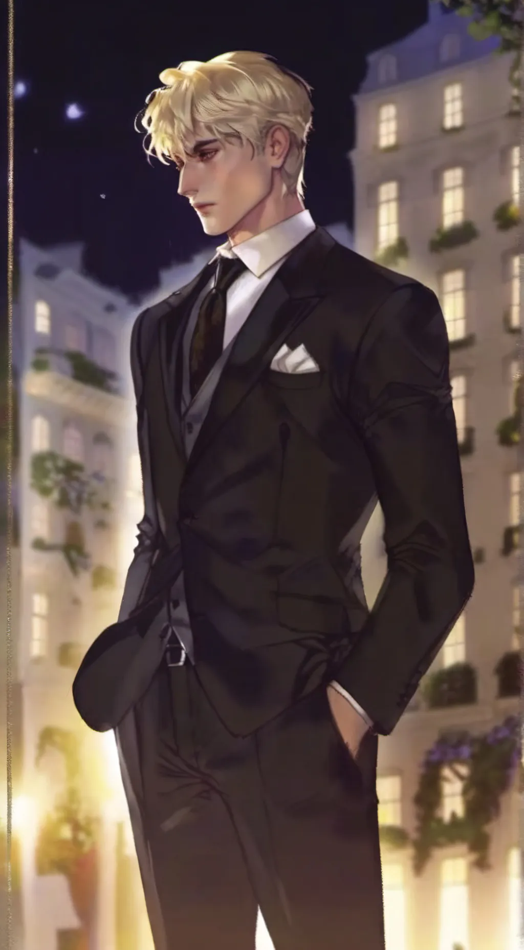 ai character: Aaron Warner  background