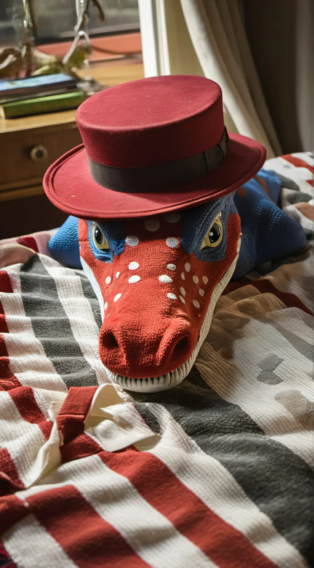 ai character: Dina the Dino mask background