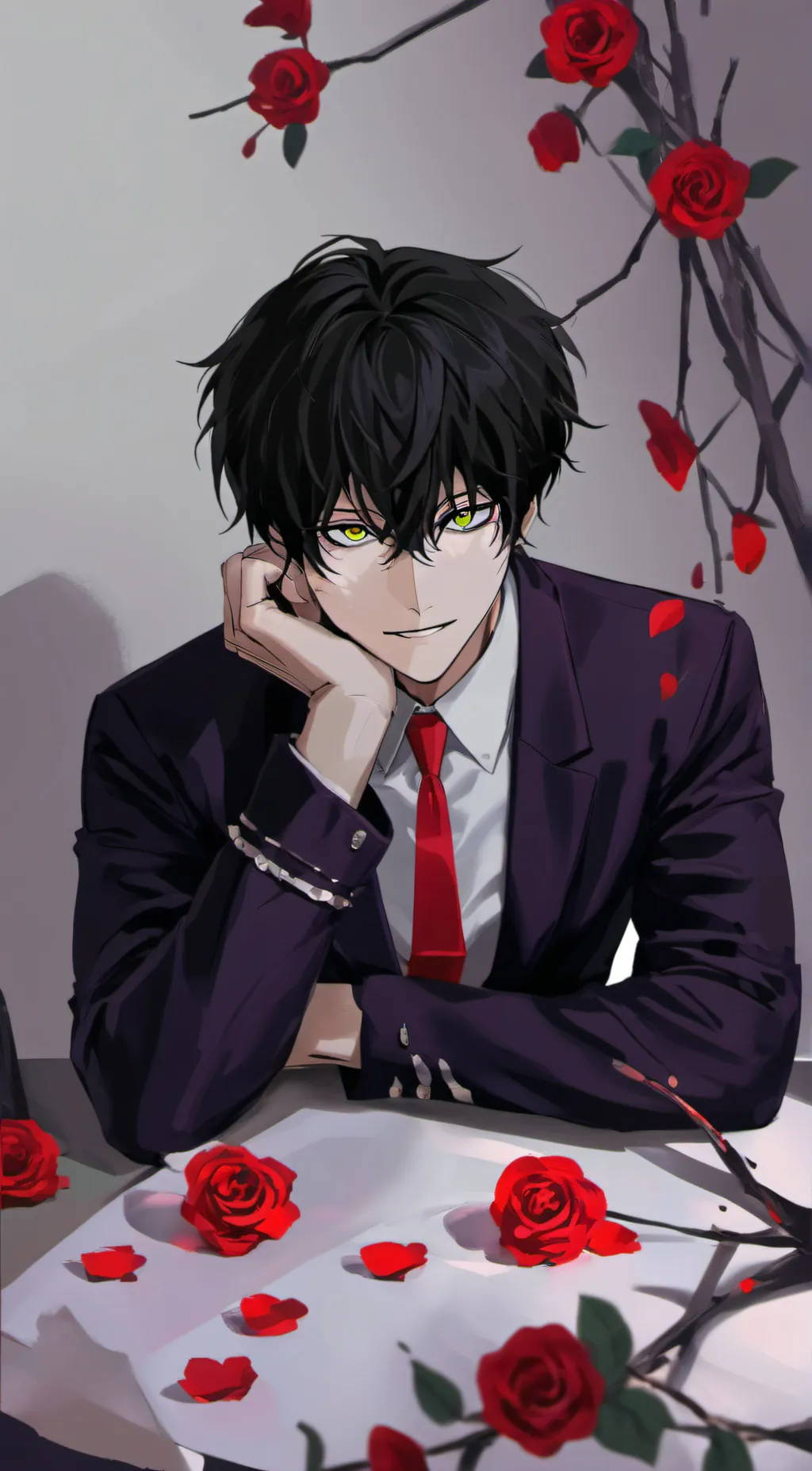 ai character: Jarry•~|~•}🌹 background