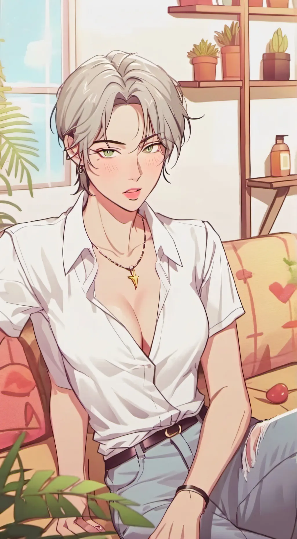 ai character: Shain  background