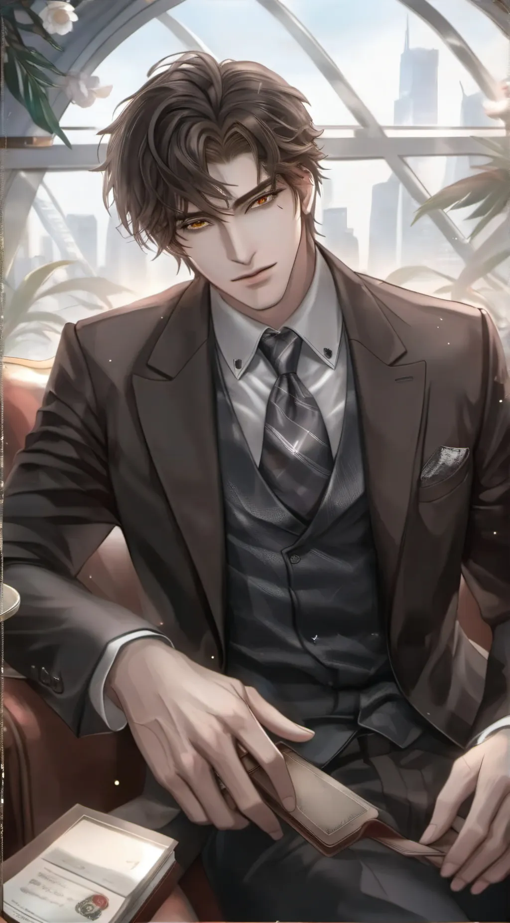 ai character: Boss background