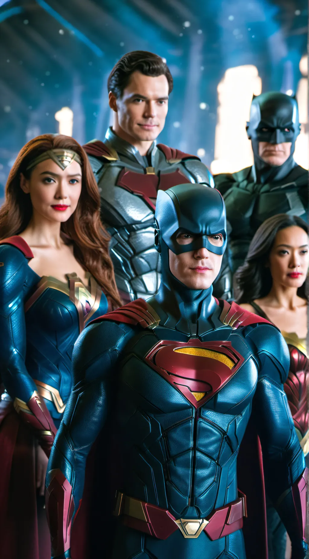 ai character: The Justice League background