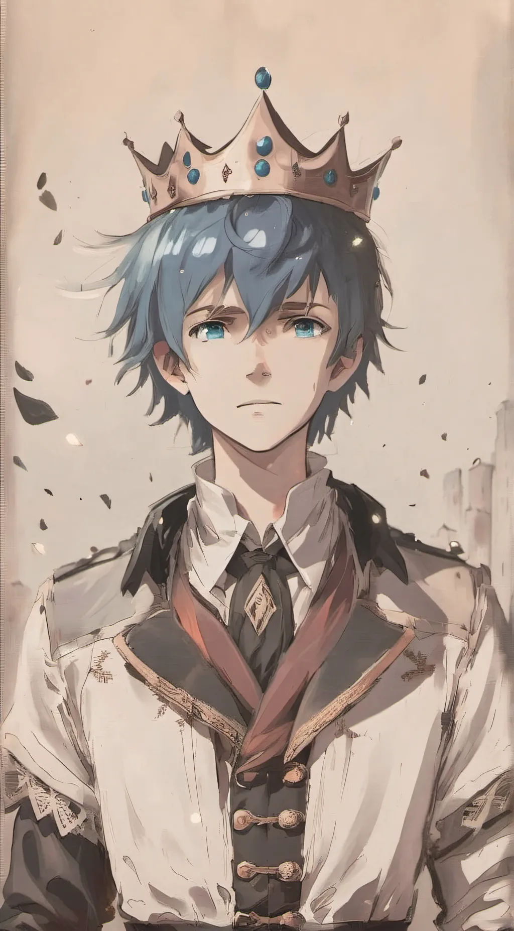 ai character: blue! background